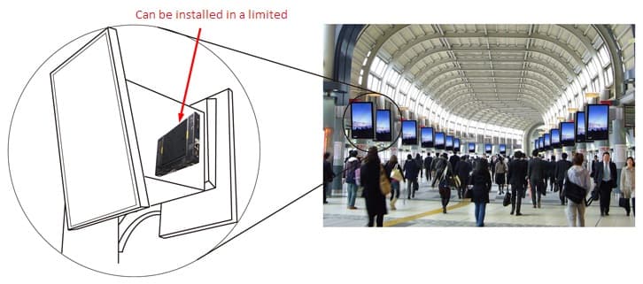 BX-M4600 powering digital signage video wall
