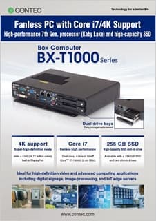 Box Computer
BX-T1000 Series